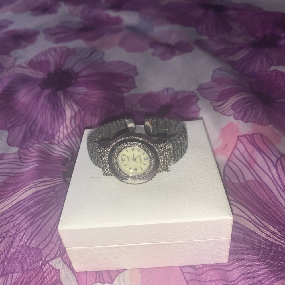 Grey vintage watch